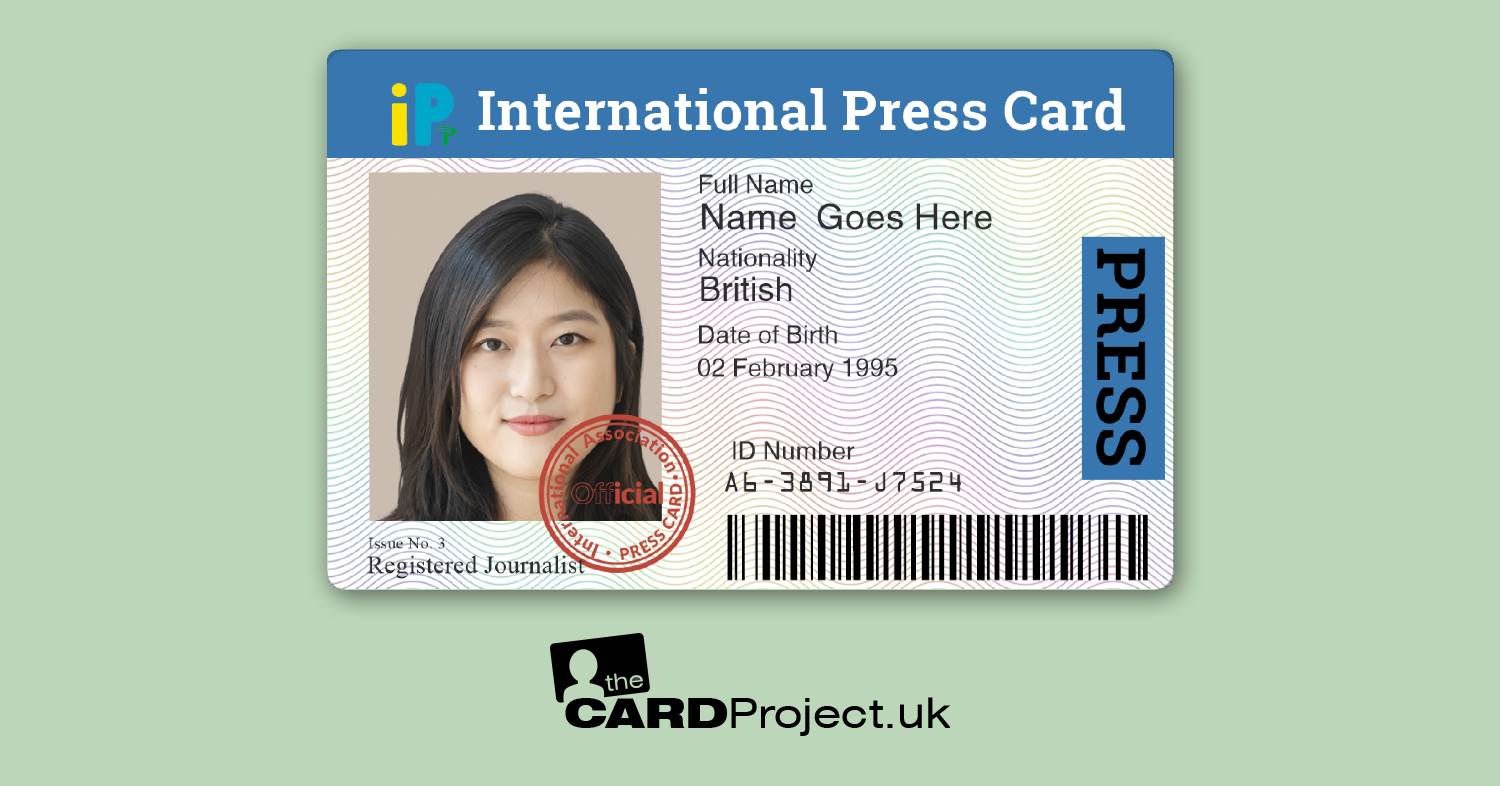 International Press Card (FRONT)